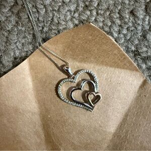Elegant Sterling Silver Heart Pendant Necklace